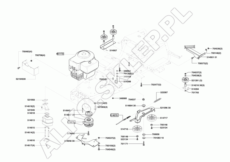 T 800 - uszczelki tłumika kpl nr 51461810