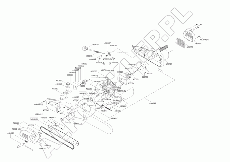 KE 1800/40 - OBUDOWA PRAWA nr 460649