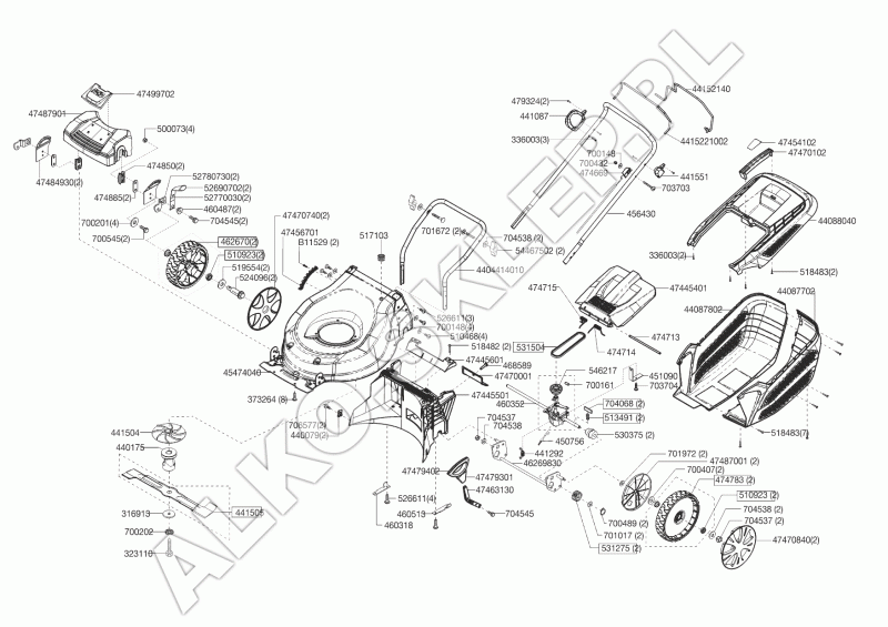 Mocowanie/wirnik nr 441504