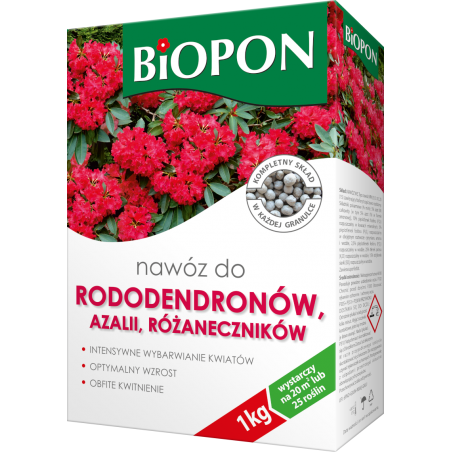 Nawóz do rododendronów, azalii i różaneczników Biopon 1kg