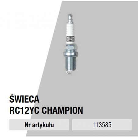 Świeca zapłonowa Champion RC12YC