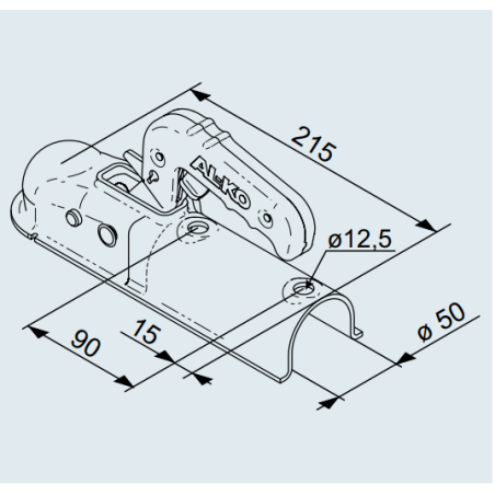 Zaczep kulowy AK 7 PLUS – 50 rura Wersja F