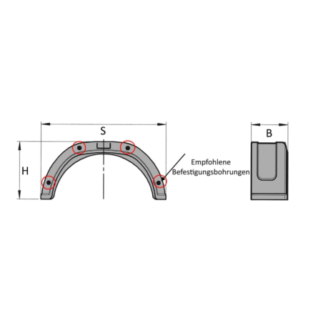 Błotnik pojedynczy AL-KO PVC B220mm