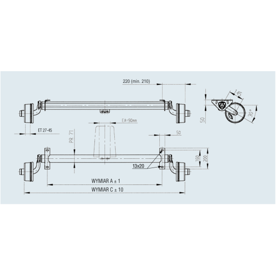 Hamowane STANDARD Typ B700-5